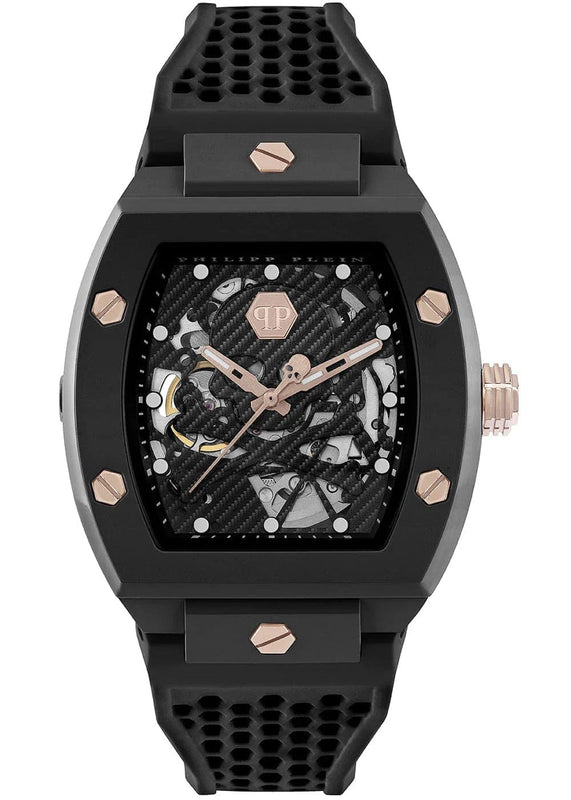 Buy Shop Philipp Plein The $Keleton Black Dial Black Silicone Strap Watch for Men - PWVBA0523 USA Online