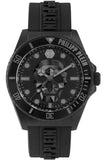 Buy Shop Philipp Plein The $kull Diver Black Dial Black Silicone Strap Watch For Men- PWOAA0922 USA Online