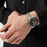 Buy Shop Philipp Plein The $kull Diver Black Dial Silver Steel Strap Watch For Men- PWOAA0522 USA Online