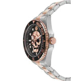 Buy Shop Philipp Plein The $kull Diver Black Dial Two Tone Steel Strap Watch For Men- PWOAA0822 USA Online