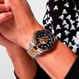 Buy Shop Philipp Plein The $kull Diver Blue Dial Two Tone Steel Strap Watch For Men- PWOAA0722 USA Online