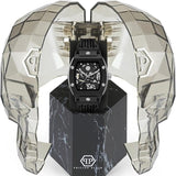 Buy Shop Philipp Plein The Skeleton Black Dial Black Silicone Strap Watch for Men - PWVBA0423 USA Online