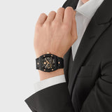 Buy Shop Philipp Plein The Skeleton Black Dial Black Silicone Strap Watch for Men - PWVBA0423 USA Online