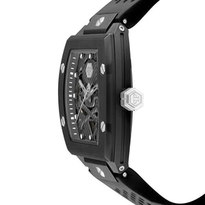 Buy Shop Philipp Plein The Skeleton Black Dial Black Silicone Strap Watch for Men - PWVBA0423 USA Online