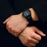 Buy Shop Philipp Plein The Skeleton Black Dial Black Silicone Strap Watch for Men - PWVBA0423 USA Online
