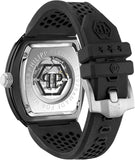 Buy Shop Philipp Plein The Skeleton Black Dial Black Silicone Strap Watch for Men - PWVBA0423 USA Online