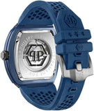 Buy Shop Philipp Plein The SKeleton Blue Dial Blue Silicone Strap Watch for Men - PWVBA0323 USA Online