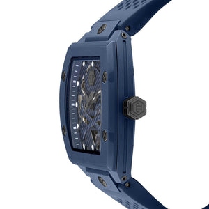 Buy Shop Philipp Plein The SKeleton Blue Dial Blue Silicone Strap Watch for Men - PWVBA0323 USA Online