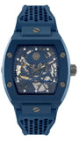 Buy Shop Philipp Plein The SKeleton Blue Dial Blue Silicone Strap Watch for Men - PWVBA0323 USA Online