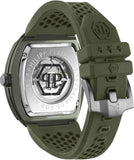 Buy Shop Philipp Plein The Skeleton Green Dial Green Silicone Strap Watch for Men- PWVBA0223 USA Online