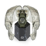 Buy Shop Philipp Plein The Skeleton Green Dial Green Silicone Strap Watch for Men- PWVBA0223 USA Online