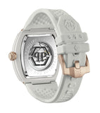 Buy Shop Philipp Plein The Skeleton White Dial White Silicone Strap Watch for Men - PWVBA0123 USA Online