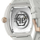 Buy Shop Philipp Plein The Skeleton White Dial White Silicone Strap Watch for Men - PWVBA0123 USA Online