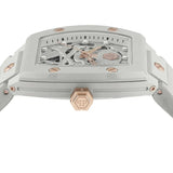 Buy Shop Philipp Plein The Skeleton White Dial White Silicone Strap Watch for Men - PWVBA0123 USA Online