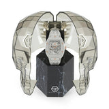Buy Shop Philipp Plein The Skeleton White Dial White Silicone Strap Watch for Men - PWVBA0123 USA Online