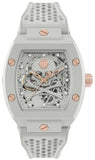Buy Shop Philipp Plein The Skeleton White Dial White Silicone Strap Watch for Men - PWVBA0123 USA Online