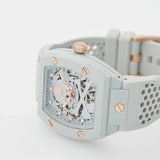 Buy Shop Philipp Plein The Skeleton White Dial White Silicone Strap Watch for Men - PWVBA0123 USA Online