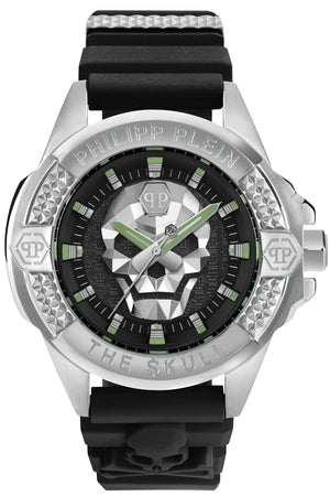 Buy Shop Philipp Plein The Skull Black Dial Black Silicone Strap Watch for Men - PWAAA0121 USA Online