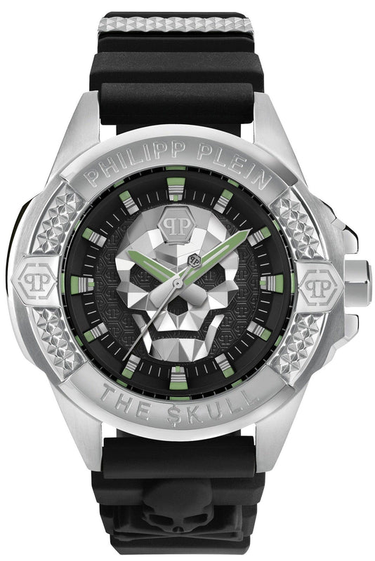Buy Shop Philipp Plein The Skull Black Dial Black Silicone Strap Watch for Men - PWAAA0121 USA Online