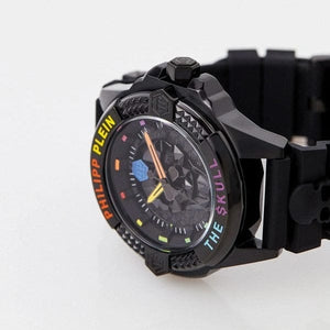Buy Shop Philipp Plein The Skull Black Dial Black Silicone Strap Watch for Men - PWAAA0621 USA Online