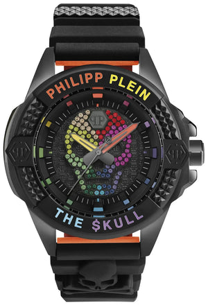 Buy Shop Philipp Plein The Skull Black Dial Black Silicone Strap Watch For Men - PWAAA1121 USA Online