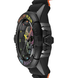 Buy Shop Philipp Plein The Skull Black Dial Black Silicone Strap Watch For Men - PWAAA1121 USA Online
