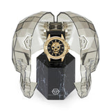 Buy Shop Philipp Plein The Skull Gold Dial Black Silicone Strap Watch for Men - PWAAA0221 USA Online