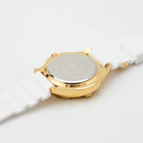 Buy Shop Philipp Plein The Skull Gold Dial White Silicone Strap Watch for Men - PWAAA1221 USA Online