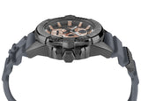 Buy Shop Philipp Plein The Skull Grey Dial Grey Silicone Strap Watch For Men- PWAAA2324 USA Online