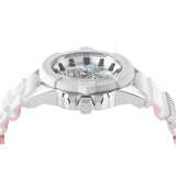 Buy Shop Philipp Plein The Skull White Dial White Silicone Strap Watch for Men - PWAAA1521 USA Online