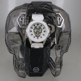 Buy Shop Philipp Plein The Skull White Dial White Silicone Strap Watch for Men - PWAAA1521 USA Online