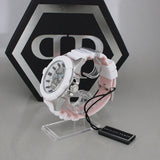 Buy Shop Philipp Plein The Skull White Dial White Silicone Strap Watch for Men - PWAAA1521 USA Online