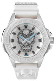 Buy Shop Philipp Plein The Skull White Dial White Silicone Strap Watch for Men - PWAAA1521 USA Online
