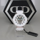 Buy Shop Philipp Plein The Skull White Dial White Silicone Strap Watch for Men - PWAAA1521 USA Online