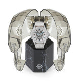 Buy Shop Philipp Plein The Skull White Dial White Silicone Strap Watch for Men - PWAAA1521 USA Online