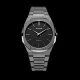 Buy Shop D1 Milano Ultra Thin Re-Gun Black Dial Gray Steel Strap Watch for Men - D1-UTBJ41 USA Online