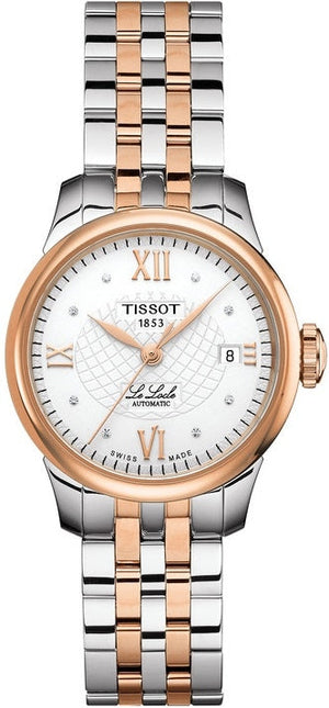 Buy Shop Tissot Le Locle Automatic Small Lady Silver Dial Two Tone Steel Strap Watch For Women - T41.2.183.33 USA Online