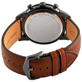 Fossil Townsman Chronograph Gray Dial Brown Leather Strap Watch for Men - FS5522