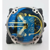 Buy Shop Diesel Mr. Daddy 2.0 Chronograph Black Dial Grey Nylon Strap Watch For Men - DZ7429 USA Online