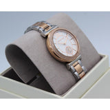 Buy Shop Michael Kors Abbey Three-Hand White Dial Two Tone Steel Strap Watch for Women - MK4616 USA Online