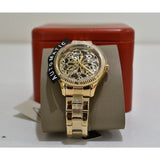Buy Shop Fossil Rye Automatic Skeleton Gold Dial Gold Steel Strap Watch for Women - BQ3755 USA Online