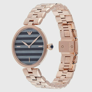 Buy Shop Emporio Armani Arianna Quartz Grey Dial Rose Gold Steel Strap Watch For Women - AR11220 USA Online