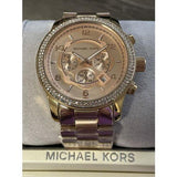 Buy Shop Michael Kors Dylan Rose Gold Dial Rose Gold Steel Strap Watch for Women - MK5576 USA Online