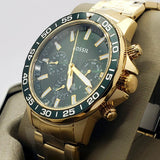 Buy Shop Fossil Bannon Multifunction Chronograph Green Dial Gold Steel Strap Watch for Men - BQ2493 USA Online