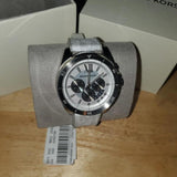 Buy Shop Michael Kors Brecken Chronograph Silver Dial White Leather Strap Watch For Men - MK8949 USA Online