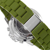 Buy Shop Michael Kors Everest Chronograph Black Dial Green Silicone Strap Watch For Men - MK8981 USA Online