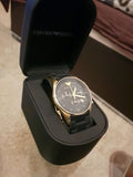 Buy Shop Emporio Armani Sportivo Quartz Black Dial Black Steel Strap Watch For Men - AR8023 USA Online
