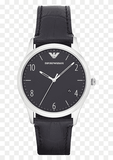 Buy Shop Emporio Armani Classic Quartz Black Dial Black Leather Strap Watch For Men - AR1865 USA Online