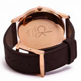 Buy Shop Calvin Klein City Chronograph Brown Dial Brown Leather Strap Watch for Men - K2G2G6G3 USA Online