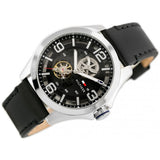 Buy Shop Tommy Hilfiger Bruce Analog Black Dial Black Leather Strap Watch for Men - 1791279 USA Online